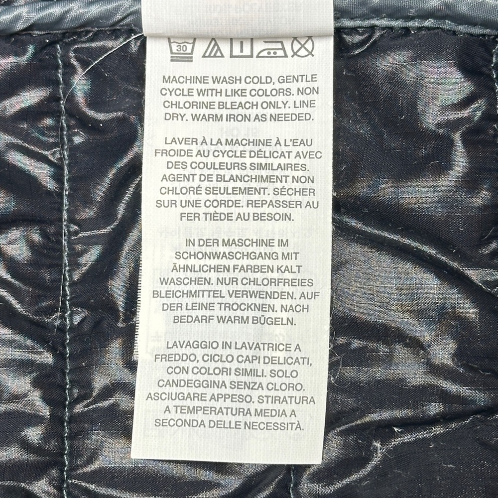 J.Crew Quilted Puffer Jacket - Women’s Small - Gray Lightweight Zip - GUC - Picture 8 of 8